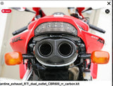 Curtis Roberts Honda CBR600-RR exhaust Jardine  RT1 Dual Outlet AMA superbike Carbon Slip-On Jardine muffler race can  18-1023-524-02