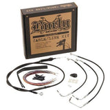 Burly Brand Extended Cable/Brake Line Kit for 16in. Gorilla Handlebars - Black Vinyl B30-1073