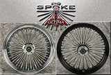 Harley Davidson King Spoke Fat Spoke Front Wheel Size; 23 x 3.5'' In Chrome