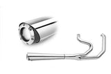 Harley Dyna-glide exhaust SuperTrapp 2-Into-1 Supermeg 06-11  chrome & fat bob