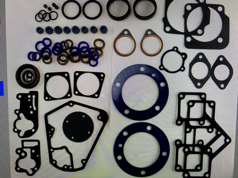 Engine Gasket Kit shovelhead Harley-Davidson Ultima + ex inlet seals 1960-1966