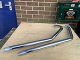 Harley Davidson shovelhead exhaust drag pipes 60-203 ultima chrome UK