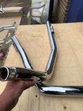 Harley Davidson FXR exhaust drag pipes 60-210 ultima chrome performance In UK