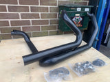 Harley Touring Bagger  Power Duals Headers exhaust Black  Ultima 60-375