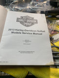 HARLEY DAVIDSON SOFTAIL SERVICE WORKSHOP MANUAL, 2013 GENUINE H-D USED