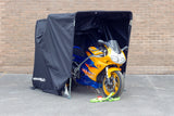 Armadillo Motorcycle Garage Shelter motorbike fold up  collapsable  - Large (345cm X 137cm X 190cm)