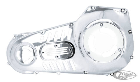 Vented Chrome Outer Primaries for Dyna and Softail