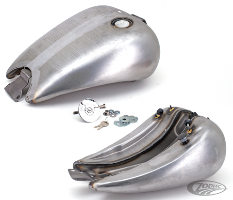 One Piece Stretched Smooth Top Steel Gas Tank for Fxr