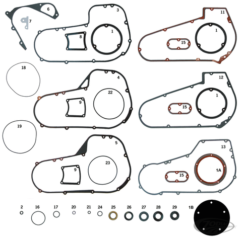 5 Harley Davidson 12051starter shaft seal  FXR FLT softail James  84-88 evolution