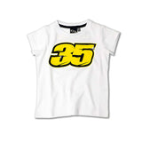 Kids T-Shirt Crutchlow 35 White 4/5 Years